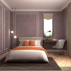 V28 Pastel Grey x Modern White Wainscoting